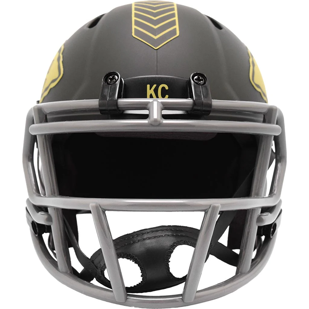 NFL Kansas City Chiefs Riddell 2025 Salute to Service Mini Speed Helmet - Green - Image 3