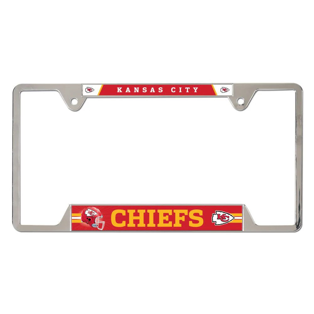 NFL Kansas City Chiefs WinCraft Metal License Plate Frame