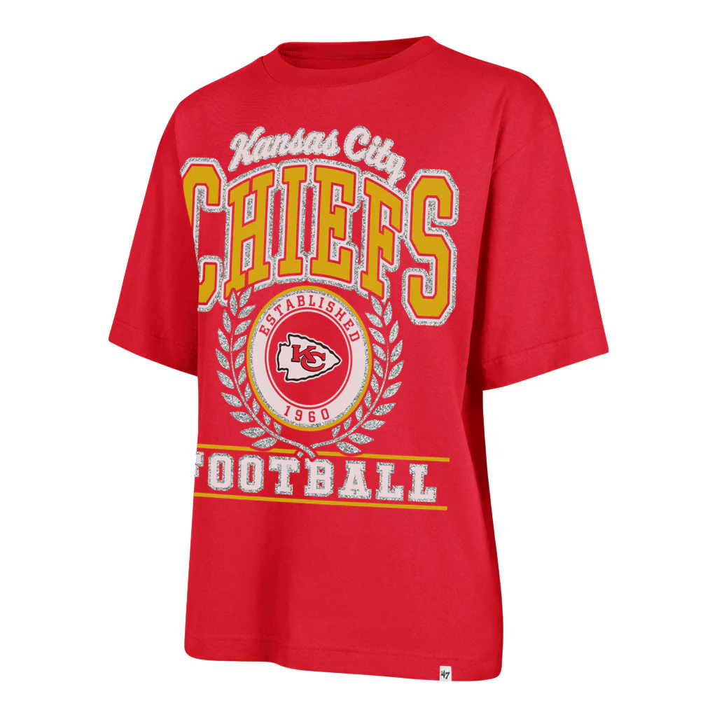 NFL Kansas City Chiefs Women's '47 Ring True Foundation T-Shirt - Red - Image 2