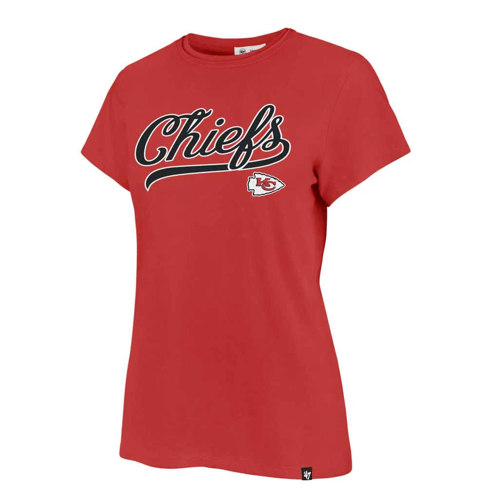 NFL Kansas City Chiefs Women's '47 Tail Sweep Frankie T-Shirt - Red - Image 2