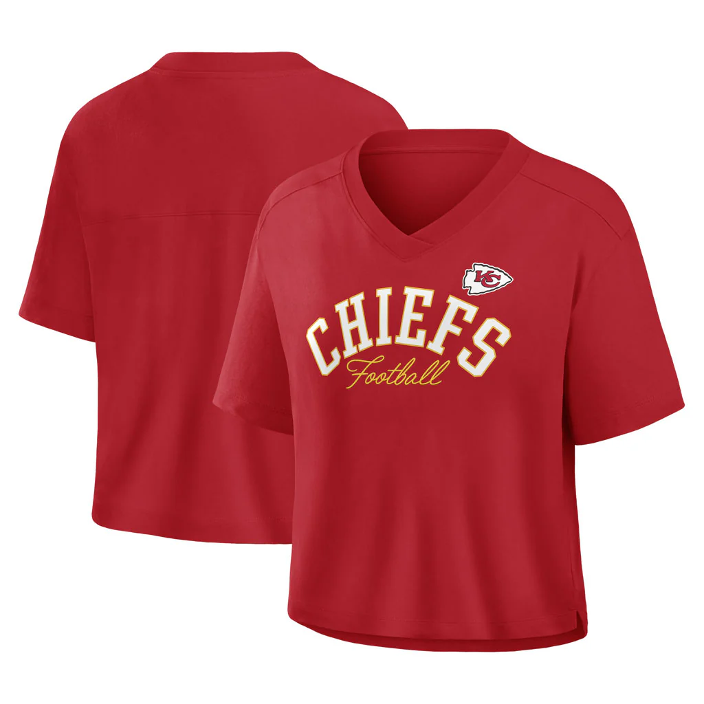 NFL Kansas City Chiefs Women's Fanatics Option Read Fashion Top - Red