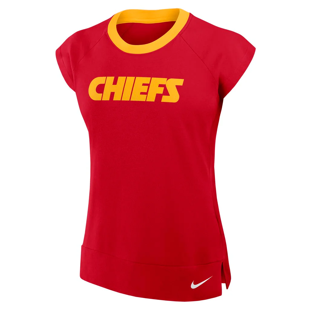 NFL Kansas City Chiefs Women's Nike Mid Sleeve Top - Red - Image 2