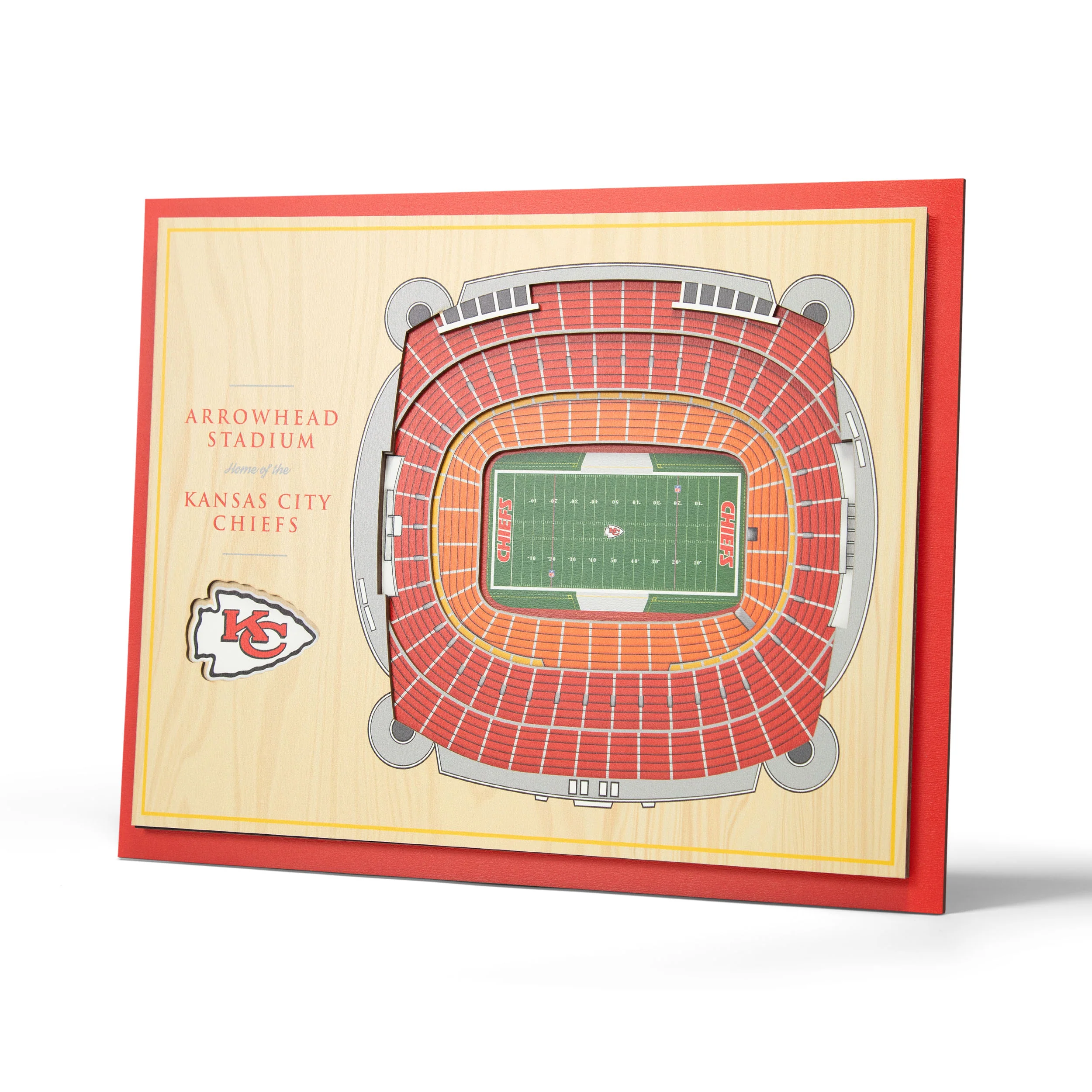 NFL Kansas City Chiefs You the fan 5-Layer Stadium View Wall Art
