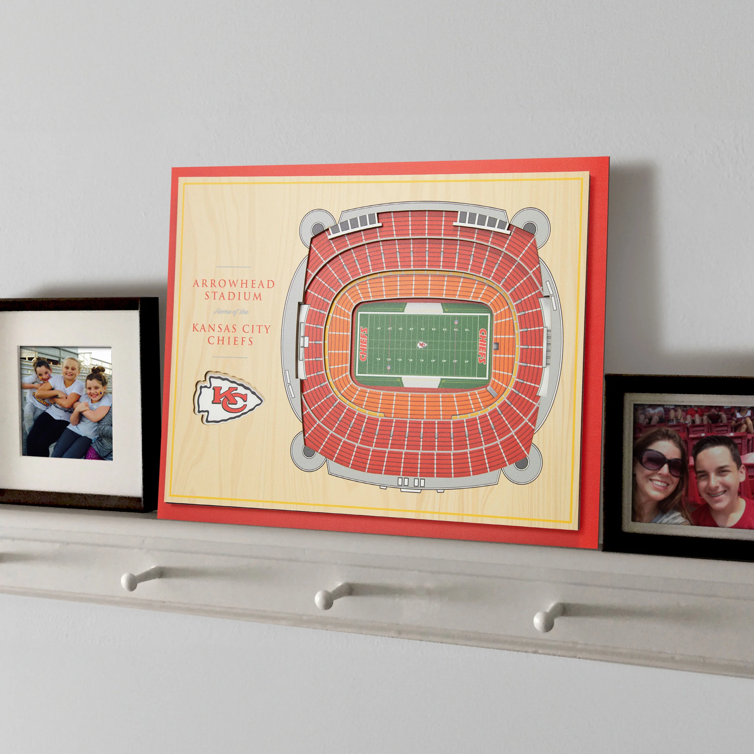 NFL Kansas City Chiefs You the fan 5-Layer Stadium View Wall Art - Image 2