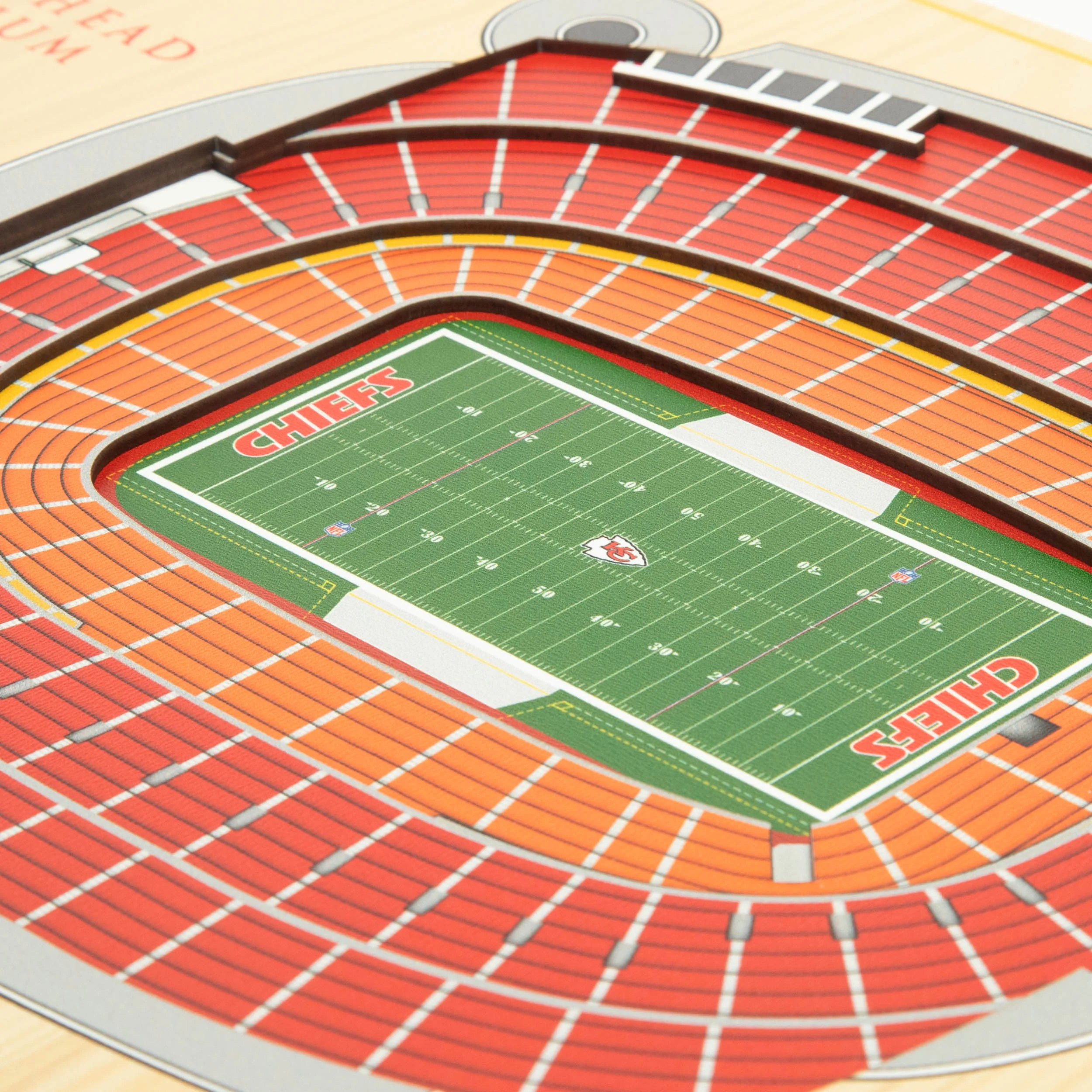 NFL Kansas City Chiefs You the fan 5-Layer Stadium View Wall Art - Image 3