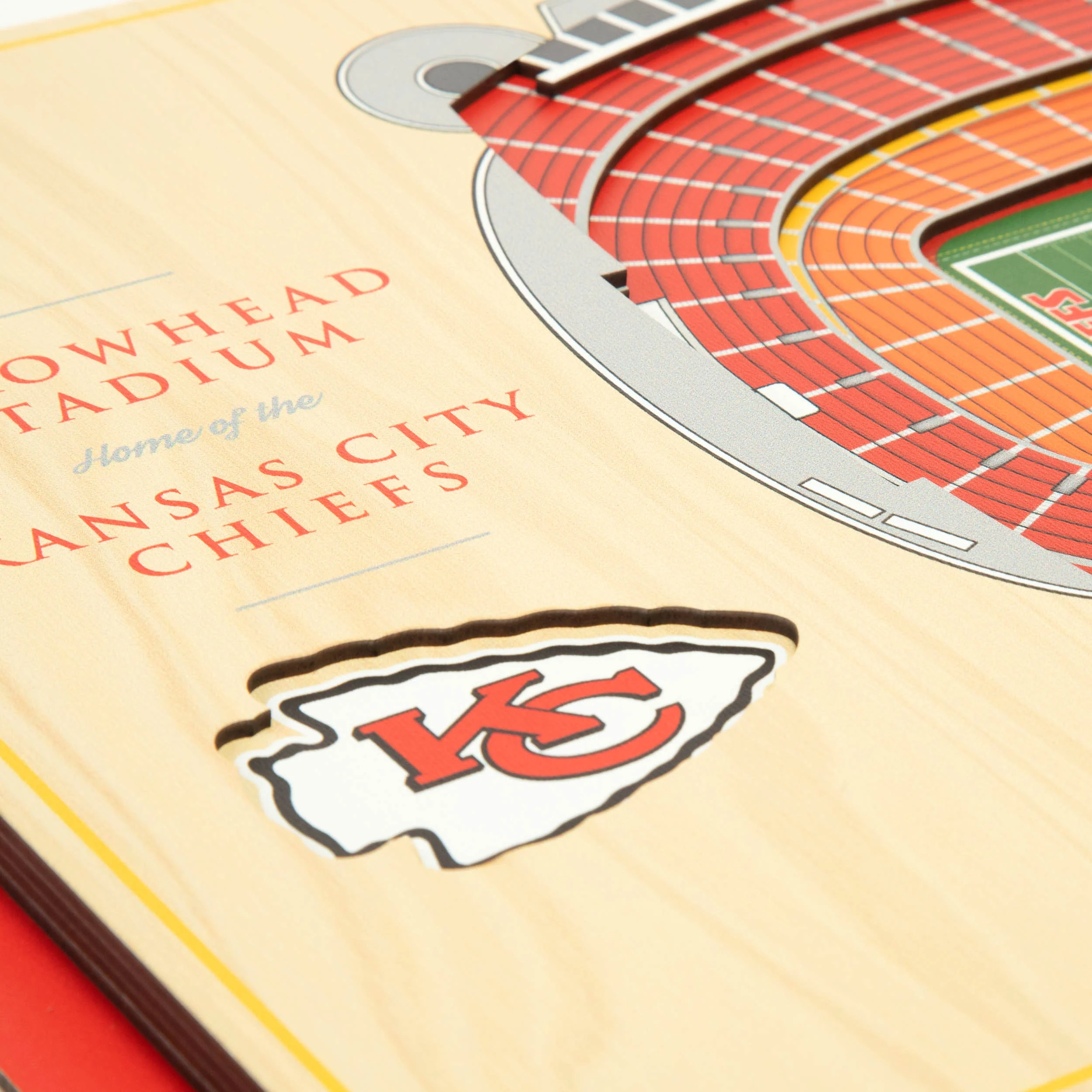 NFL Kansas City Chiefs You the fan 5-Layer Stadium View Wall Art - Image 4