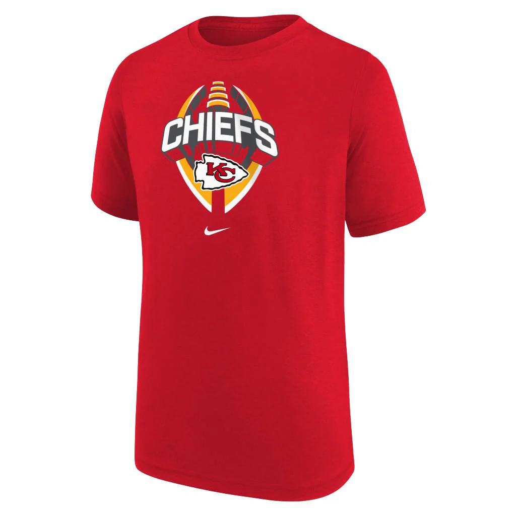 NFL Kansas City Chiefs Youth Nike Icon T-Shirt - Red - Image 2