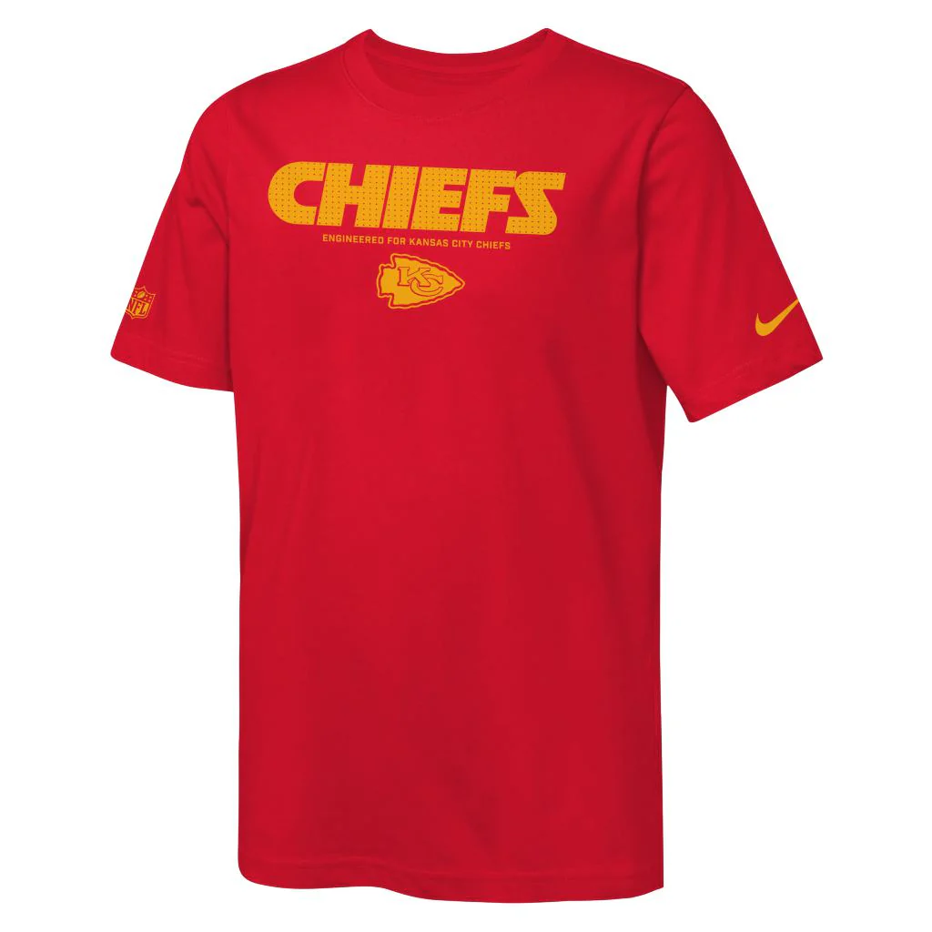 NFL Kansas City Chiefs Youth Nike Team Issue T-Shirt - Red - Image 2