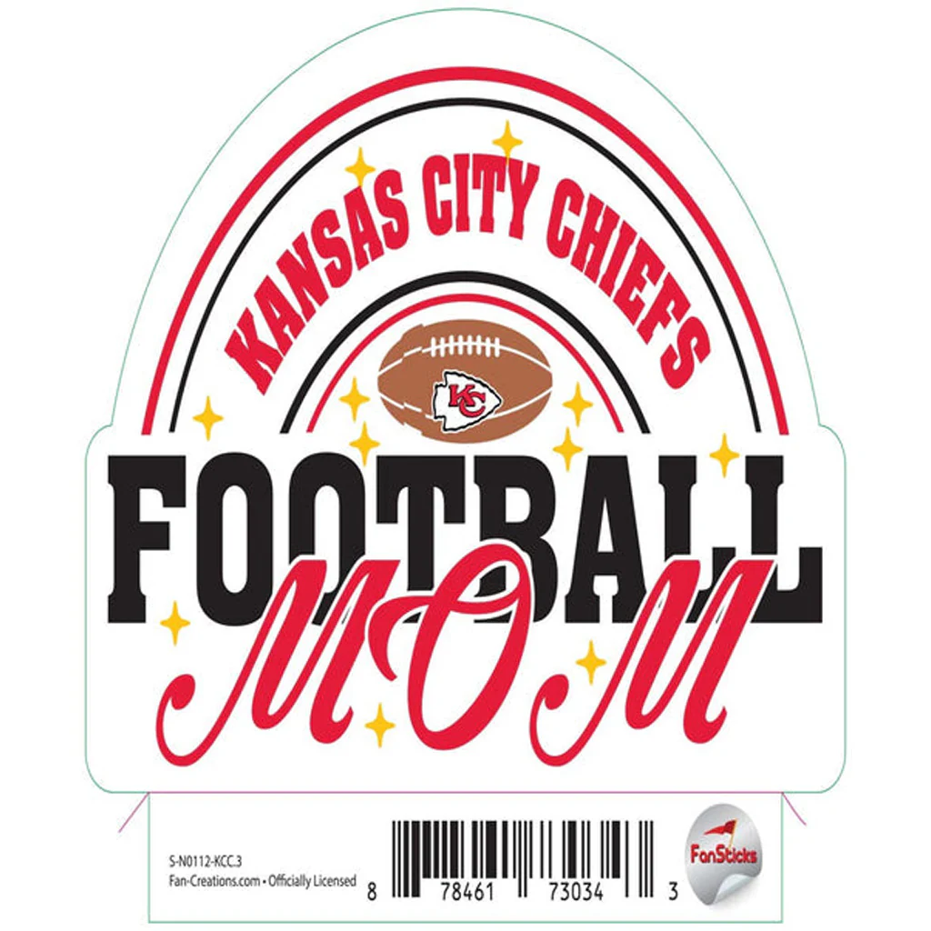 NFL Kansas City Chiefs Fan Creations Mom Sticker