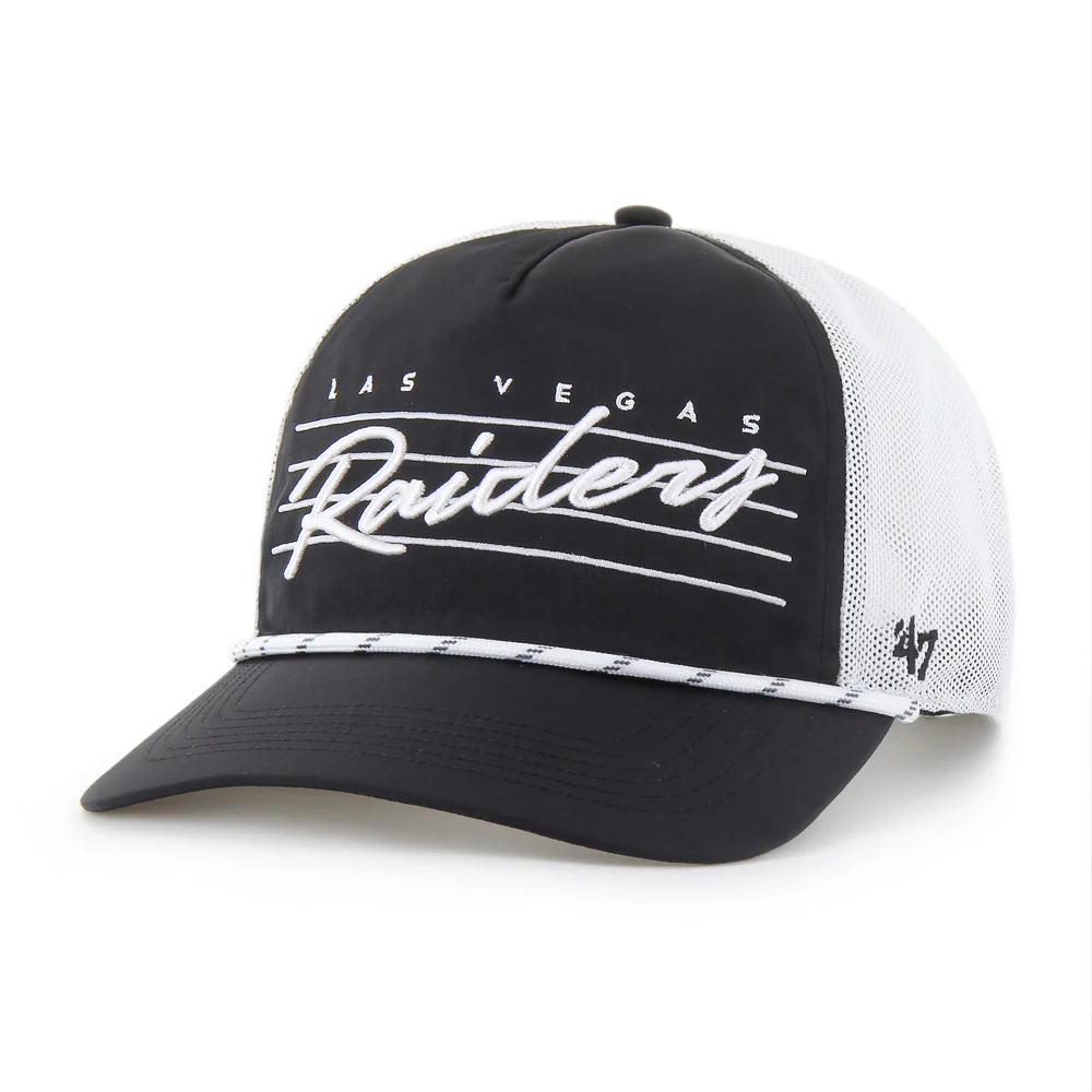 NFL Las Vegas Raiders '47 Downburst Mesh Hitch Adjustable Hat - Black