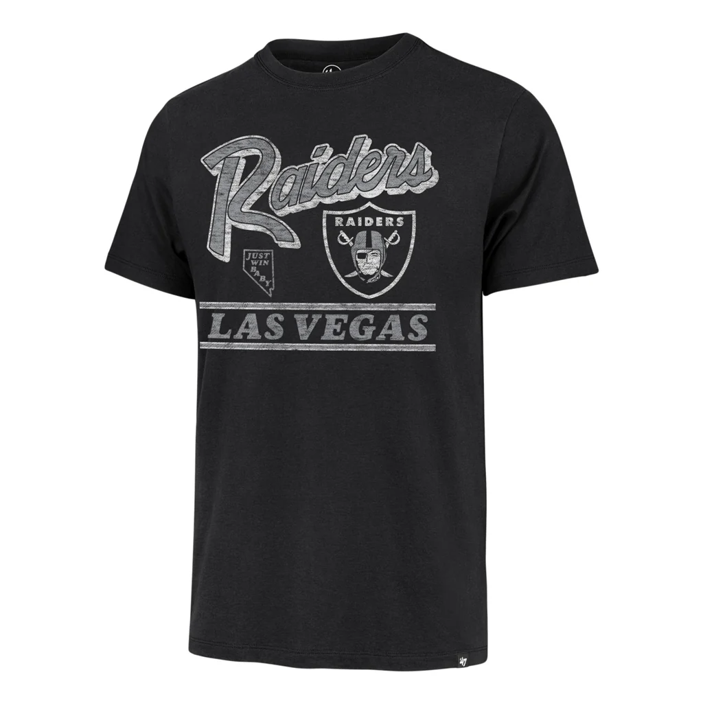 NFL Las Vegas Raiders '47 Fly By Franklin T-Shirt - Black - Image 2