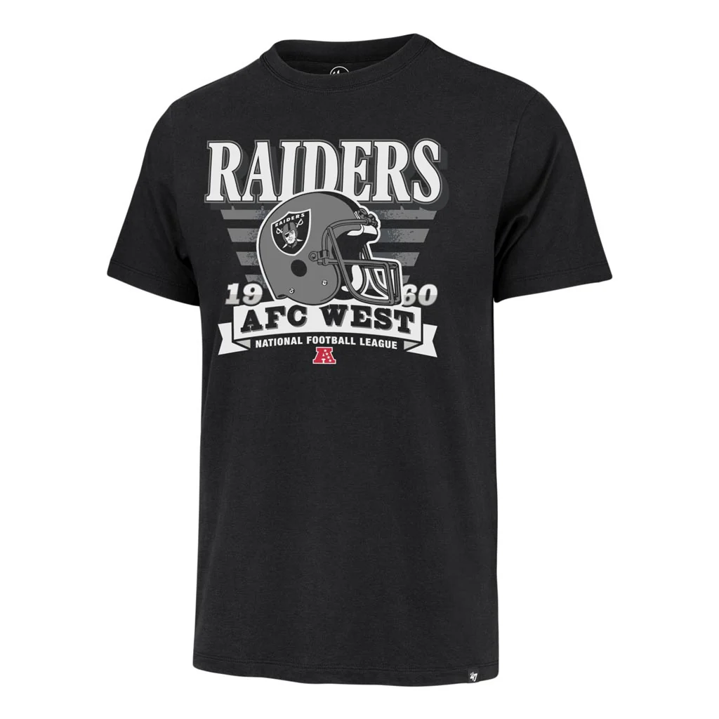 NFL Las Vegas Raiders '47 Stripe Splash Franklin T-Shirt - Black - Image 2