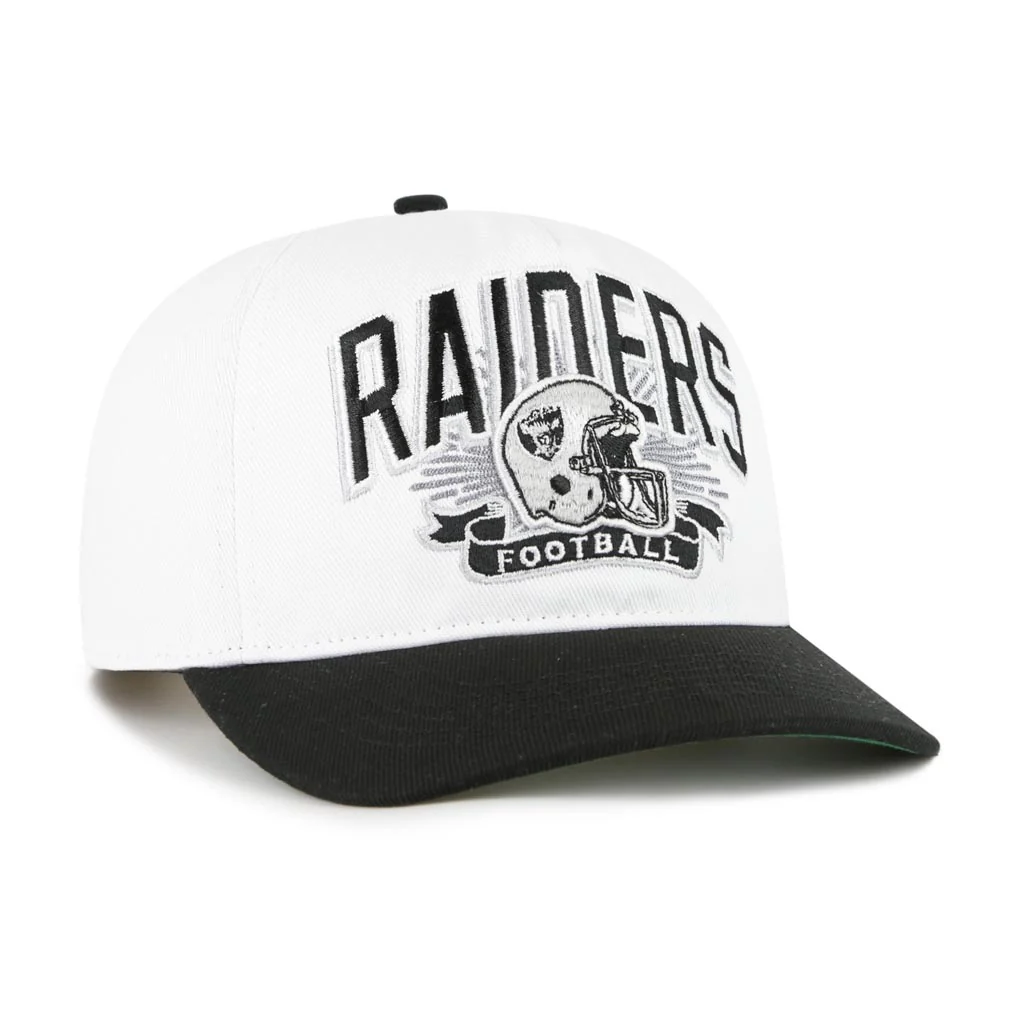 NFL Las Vegas Raiders '47 Two-Tone Prime Play Hitch Snapback Hat - White - Image 2