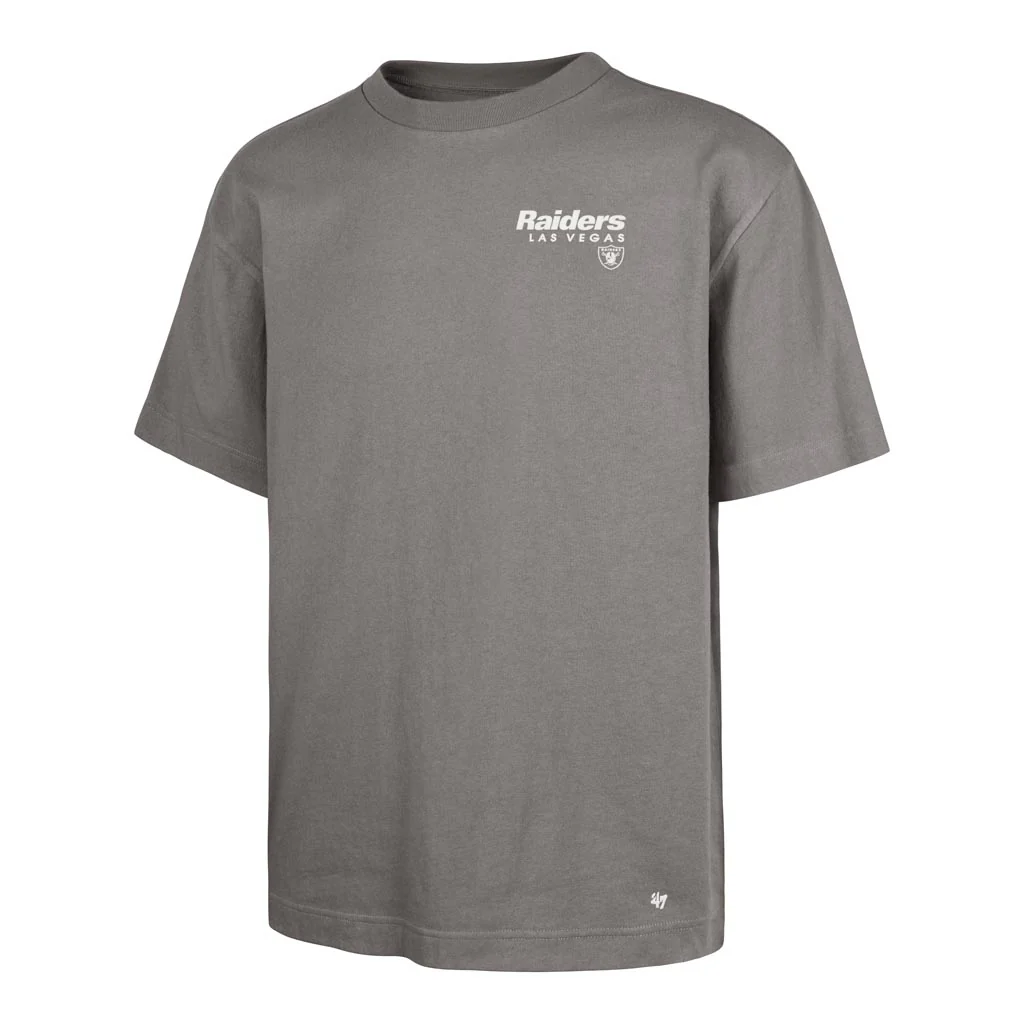 NFL Las Vegas Raiders '47 Wolf Lateral Foundation T-Shirt - Gray - Image 2