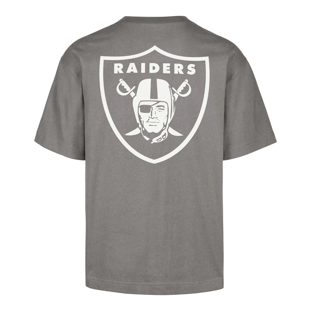 NFL Las Vegas Raiders '47 Wolf Lateral Foundation T-Shirt - Gray - Image 3