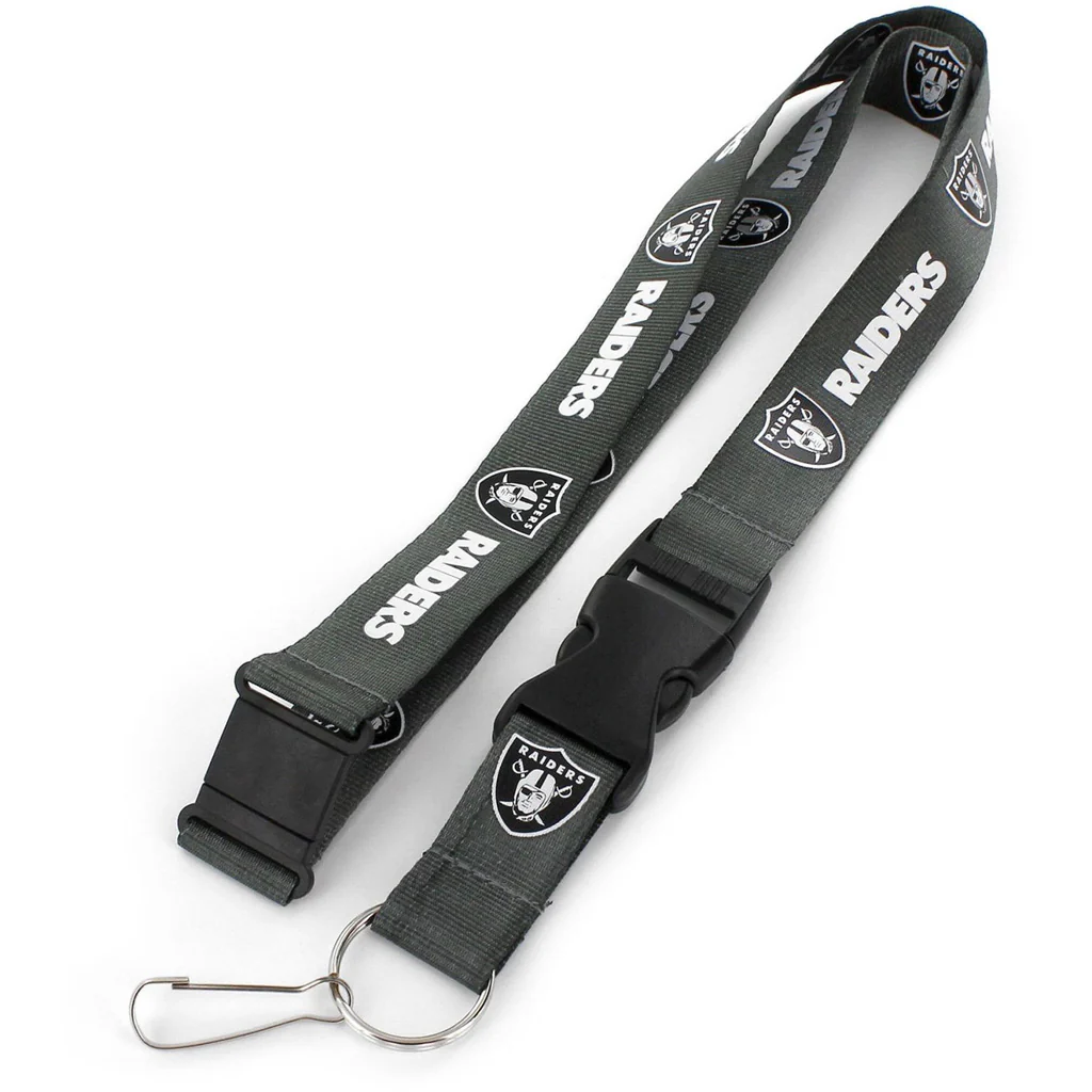 NFL Las Vegas Raiders Aminco Lanyard - Charcoal