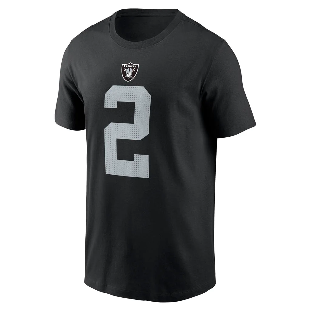 NFL Las Vegas Raiders Ashton Jeanty Nike Name & Number T-Shirt - Black - Image 2