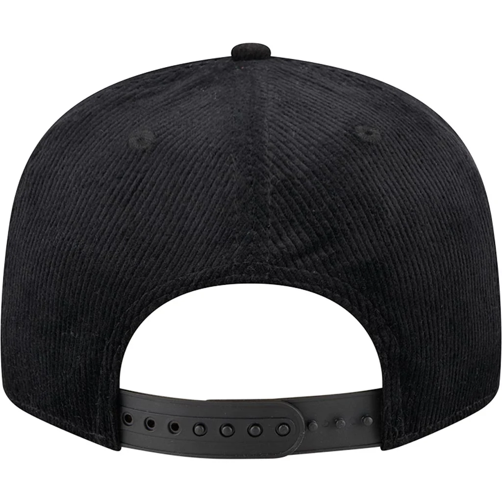 NFL Las Vegas Raiders New Era Corduroy Rope 9FIFTY Snapback Hat - Black - Image 4