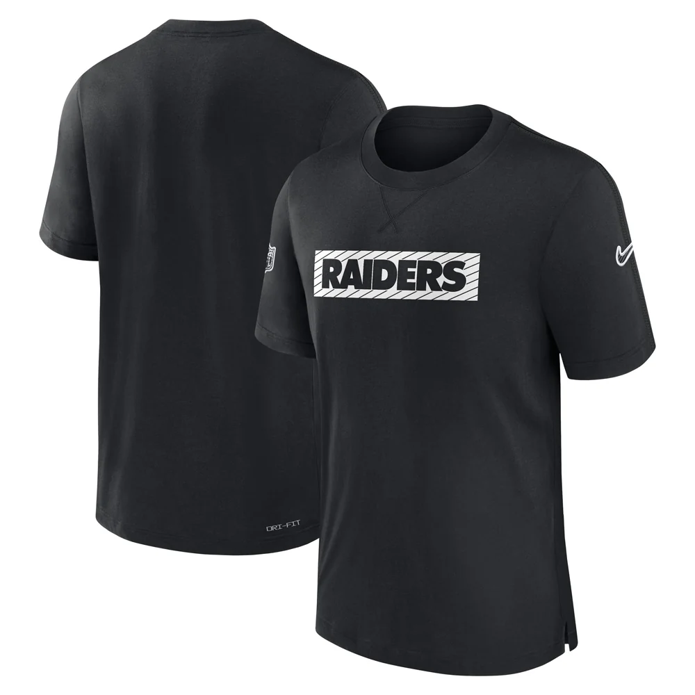 NFL Las Vegas Raiders Nike Sideline Player Performance T-Shirt - Black