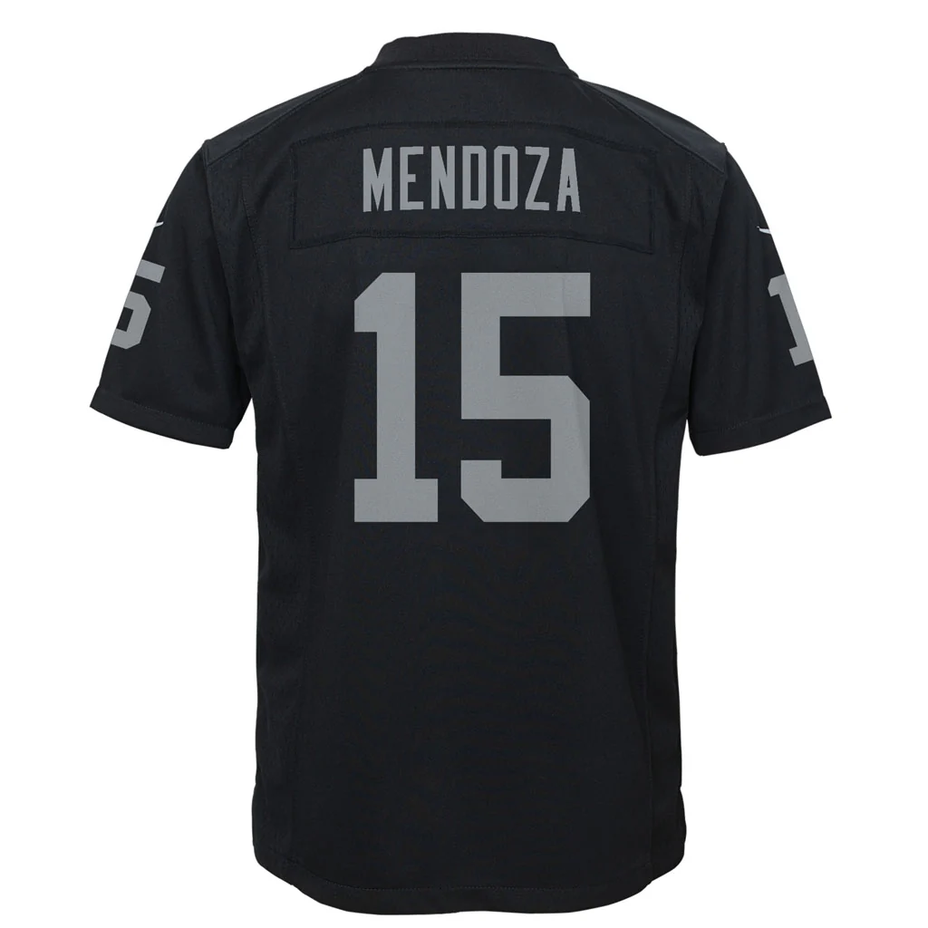 NFL Las Vegas Raiders Fernando Mendoza Youth Nike Home Game Jersey - Black - Image 3