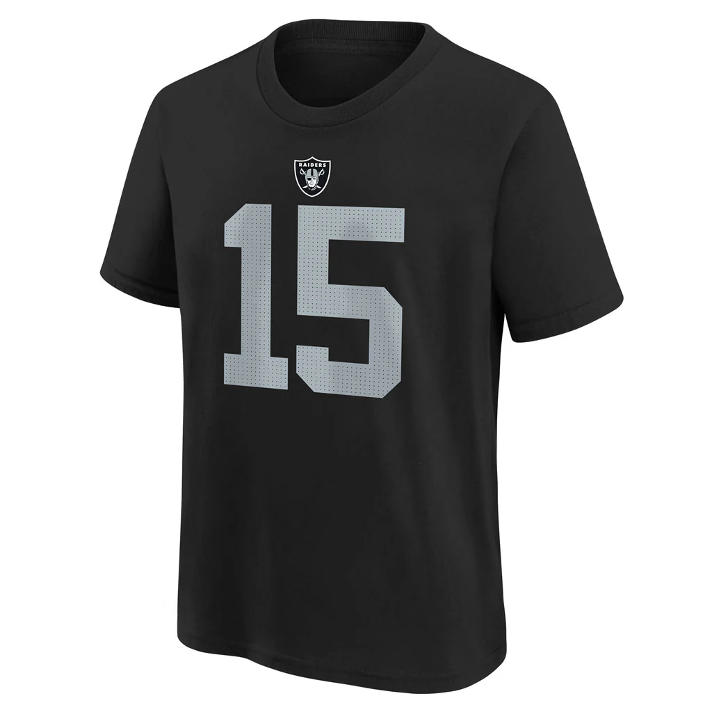 NFL Las Vegas Raiders Fernando Mendoza Youth Nike Home Name & Number T-Shirt - Black - Image 2