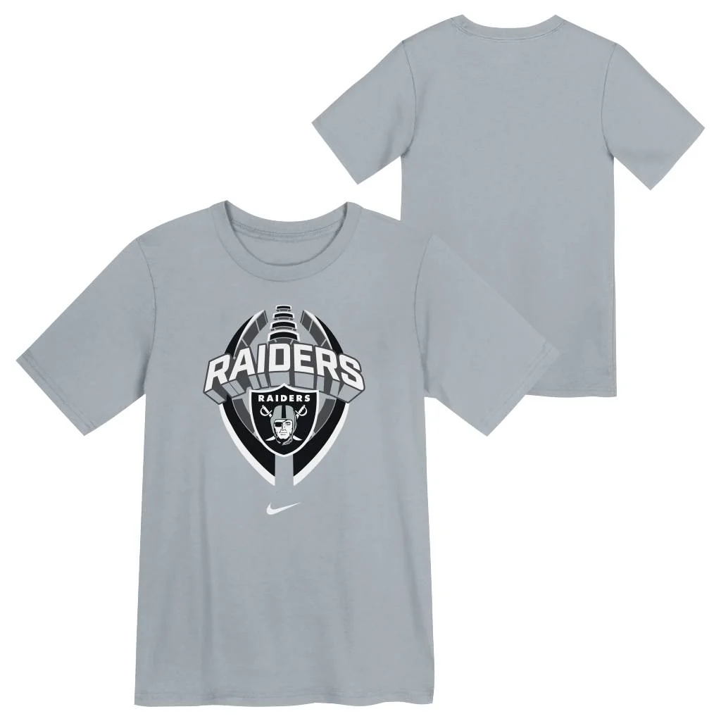 NFL Las Vegas Raiders Kids Nike Icon T-Shirt - Silver