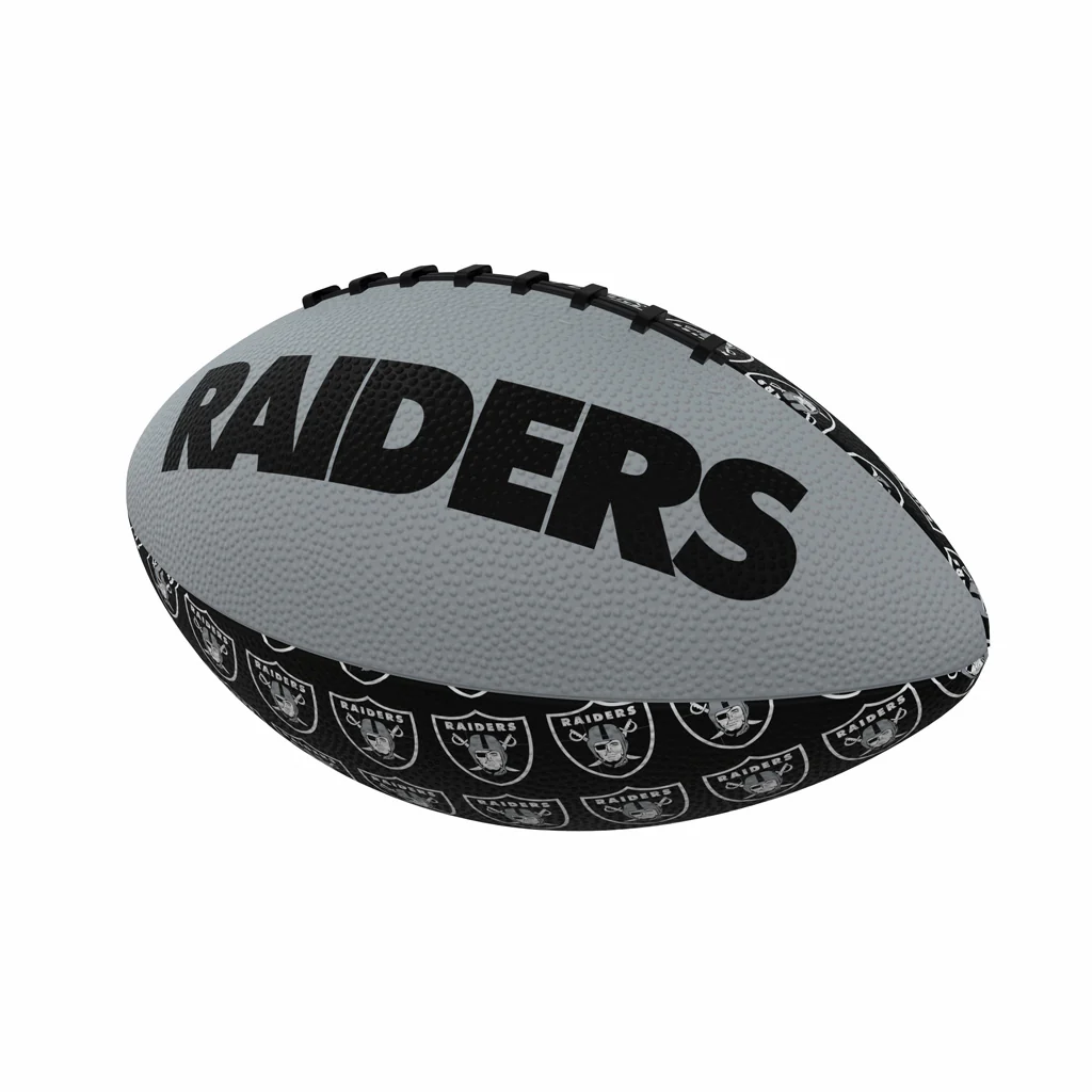 NFL Las Vegas Raiders Logo Brands Mini Rubber Football