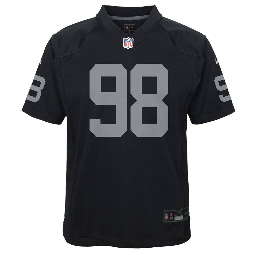 NFL Las Vegas Raiders Max Crosby Youth Home Game Jersey - Image 2