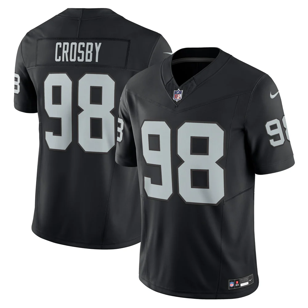 NFL Las Vegas Raiders Maxx Crosby Nike Alternate Vapor F.U.S.E. Limited Jersey - Black