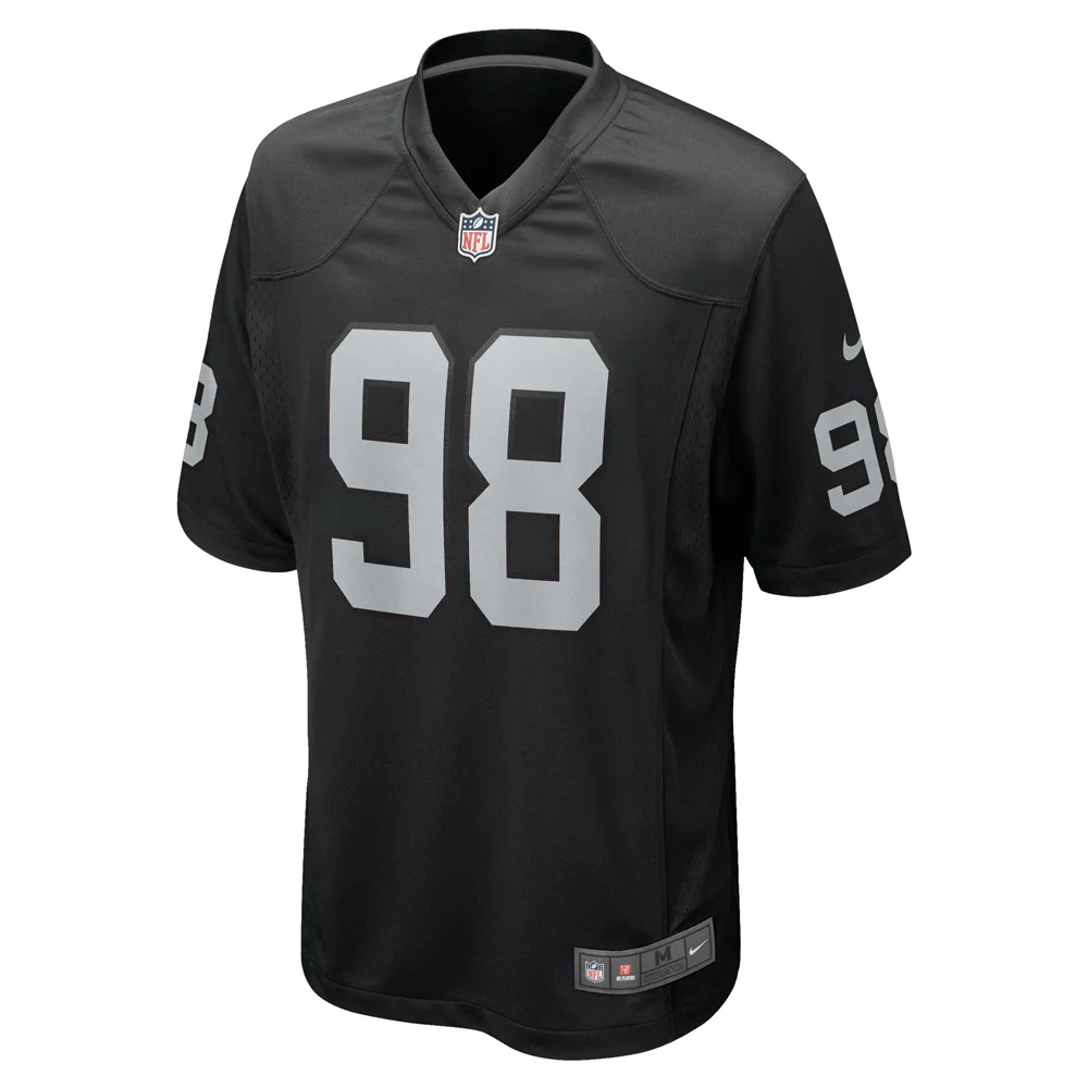 NFL Las Vegas Raiders Maxx Crosby Nike Home Game Jersey - Black - Image 2