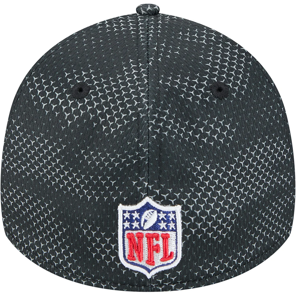 NFL Las Vegas Raiders New Era 2024/25 Sideline 39THIRTY Flex Fit Hat - Black - Image 4