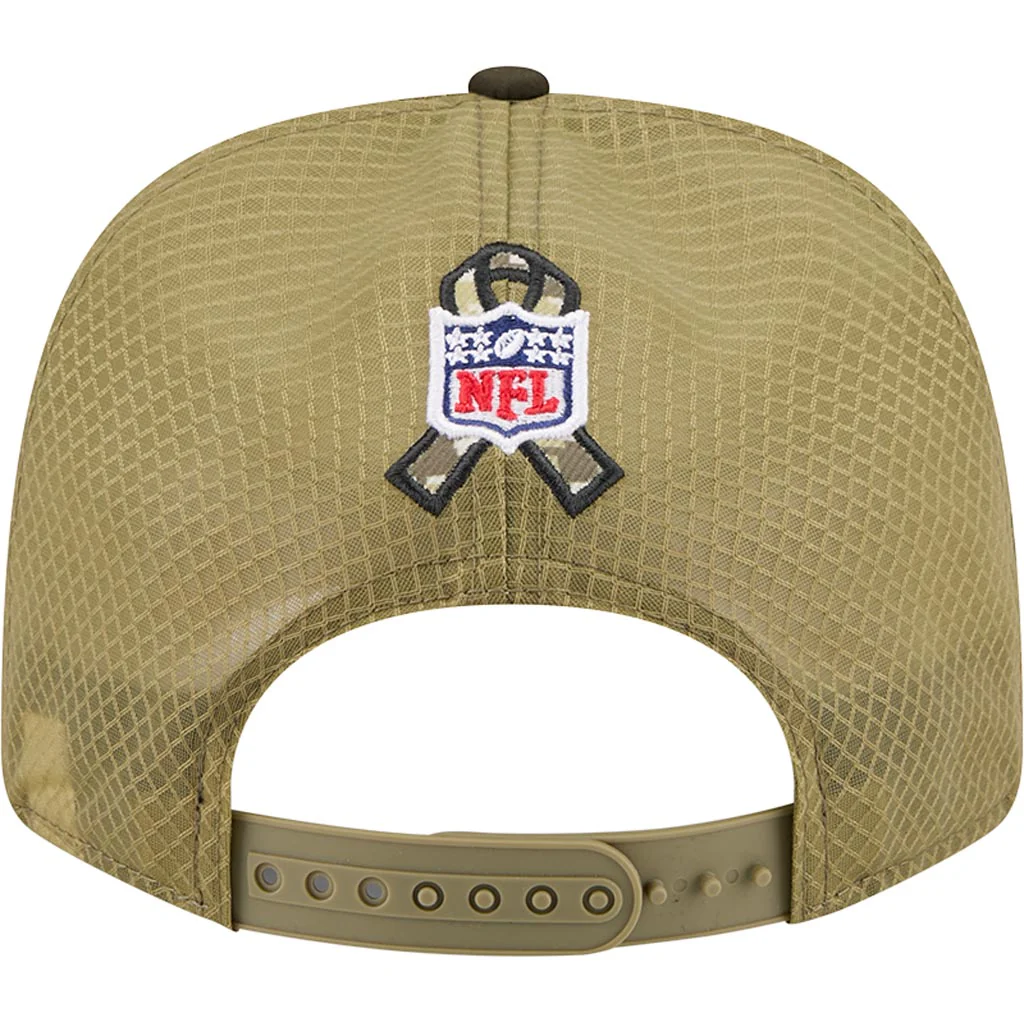 NFL Las Vegas Raiders New Era 2025 Salute to Service 9SEVENTY Stretch-Snapback Hat - Green - Image 4