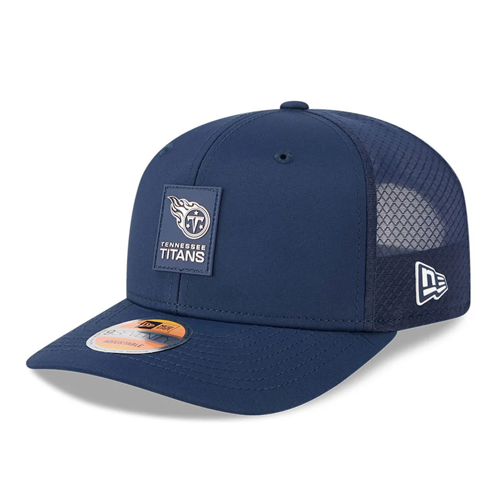 NFL Tennessee Titans New Era 2025 Sideline 9SEVENTY Stretch-Snapback Hat - Navy