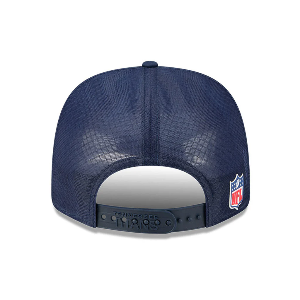NFL Tennessee Titans New Era 2025 Sideline 9SEVENTY Stretch-Snapback Hat - Navy - Image 4