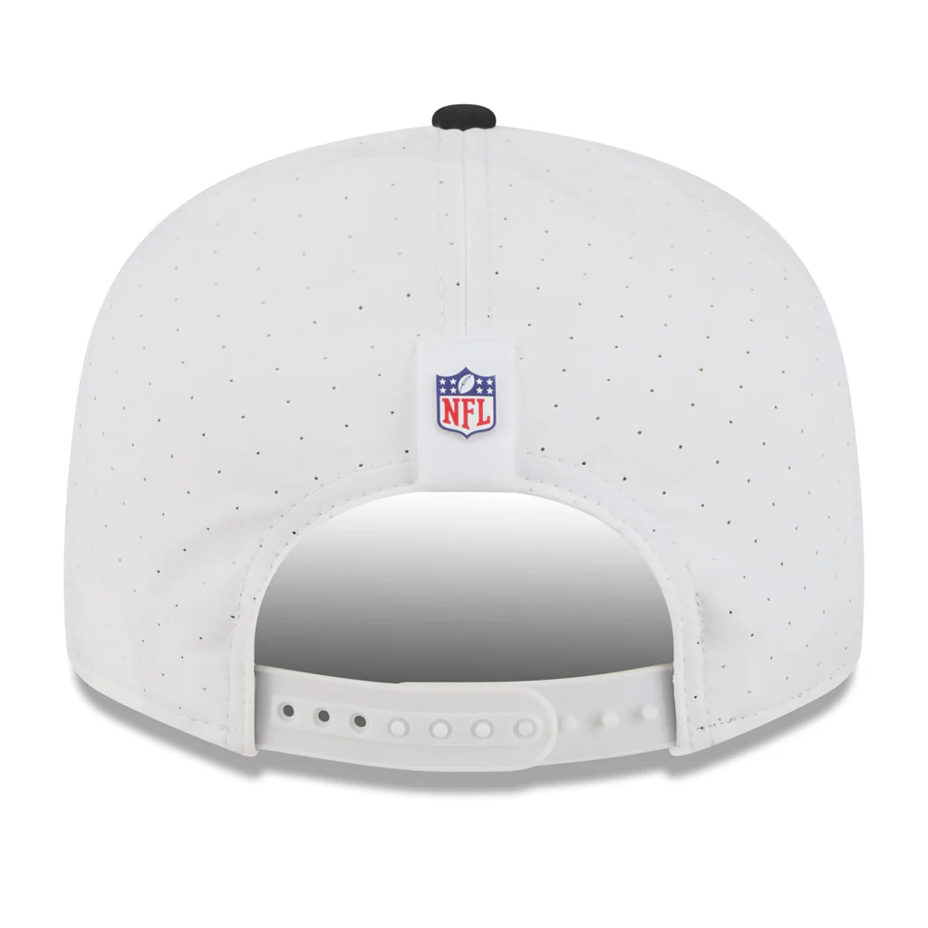 NFL Las Vegas Raiders New Era 2025 Training 9FIFTY Split Panel Snapback Hat - White - Image 4