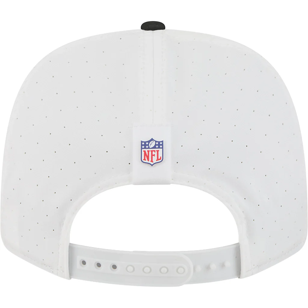 NFL Las Vegas Raiders New Era 2025 Training 9SEVENTY Stretch-Snapback Hat - White - Image 4