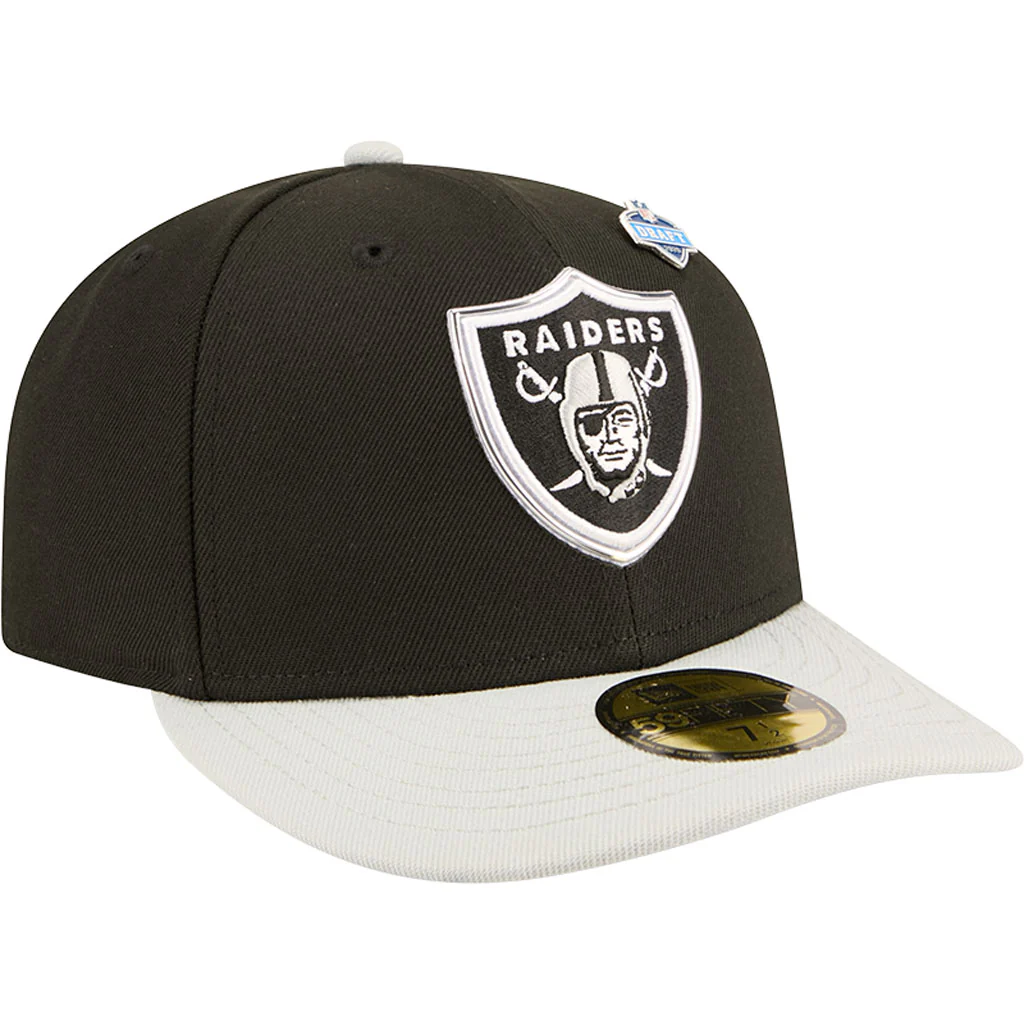 NFL Las Vegas Raiders New Era 2026 Draft 59FIFTY Fitted Hat - Black - Image 2