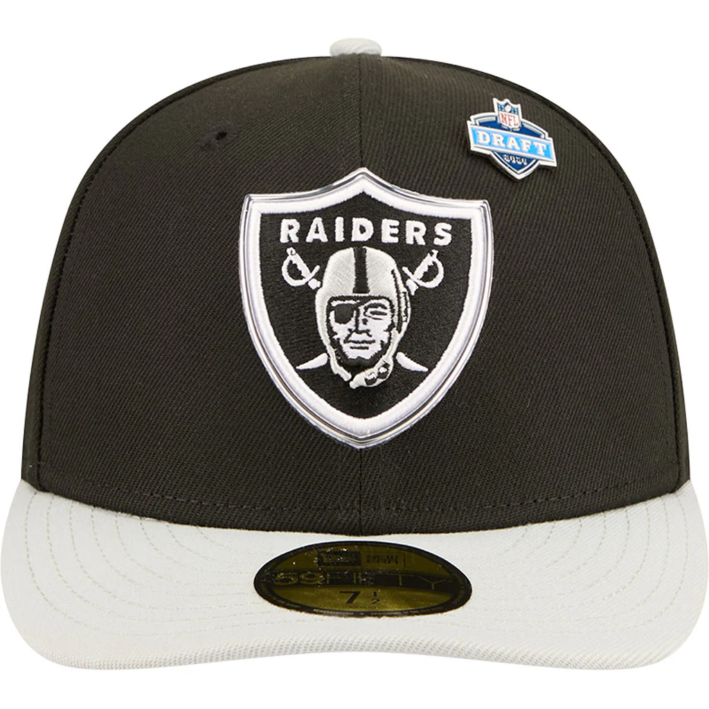 NFL Las Vegas Raiders New Era 2026 Draft 59FIFTY Fitted Hat - Black - Image 3