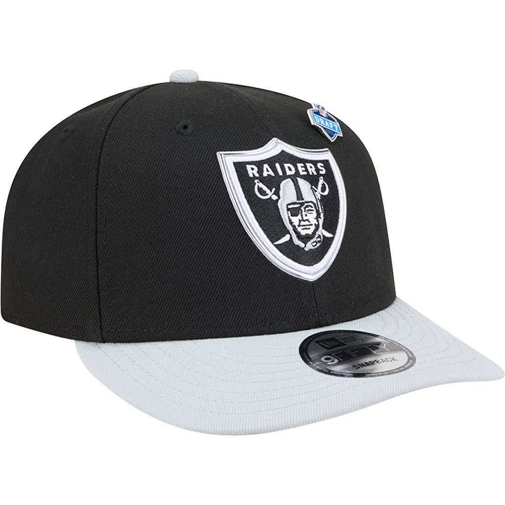 NFL Las Vegas Raiders New Era 2026 Draft 9FIFTY Snapback Hat - Black - Image 2