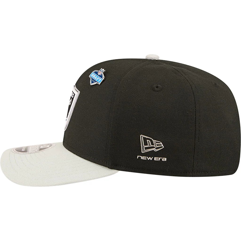 NFL Las Vegas Raiders New Era 2026 Draft 9SEVENTY Snapback Hat - Black - Image 4