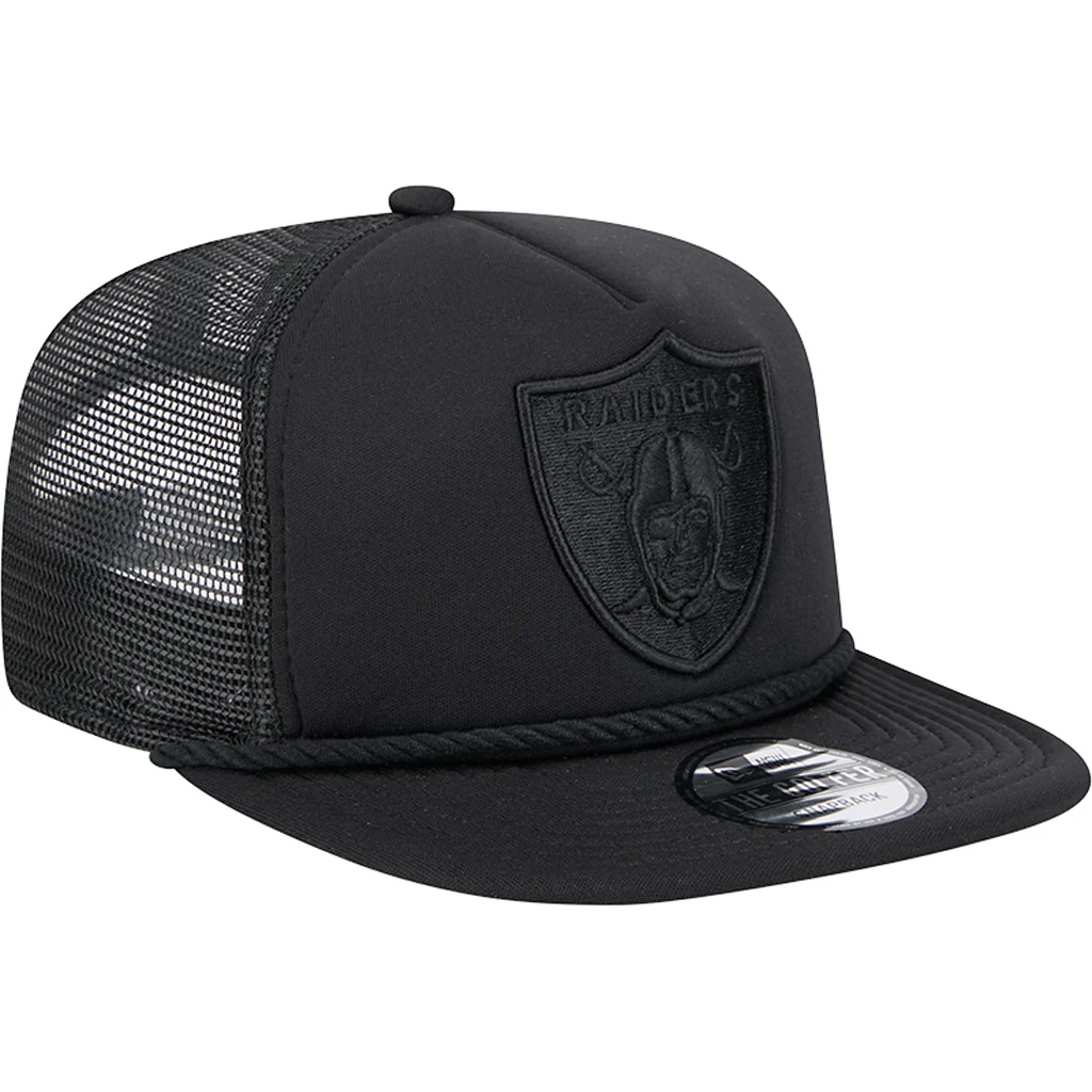 NFL Las Vegas Raiders New Era Active Tone Golfer Snapback Hat - Black - Image 2