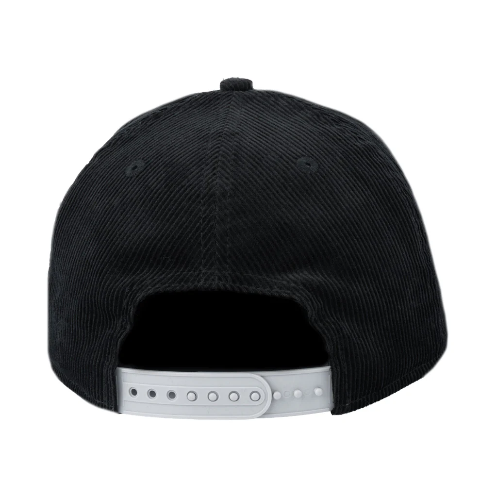 NFL Las Vegas Raiders New Era All Corduroy 9FIFTY A-Frame Snapback Hat - Black - Image 2