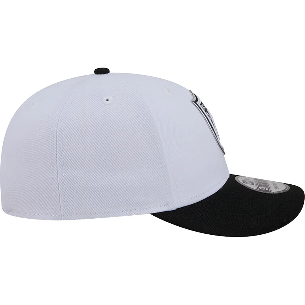 NFL Las Vegas Raiders New Era Black & White 2026 Draft 9FIFTY Snapback Hat - White - Image 5