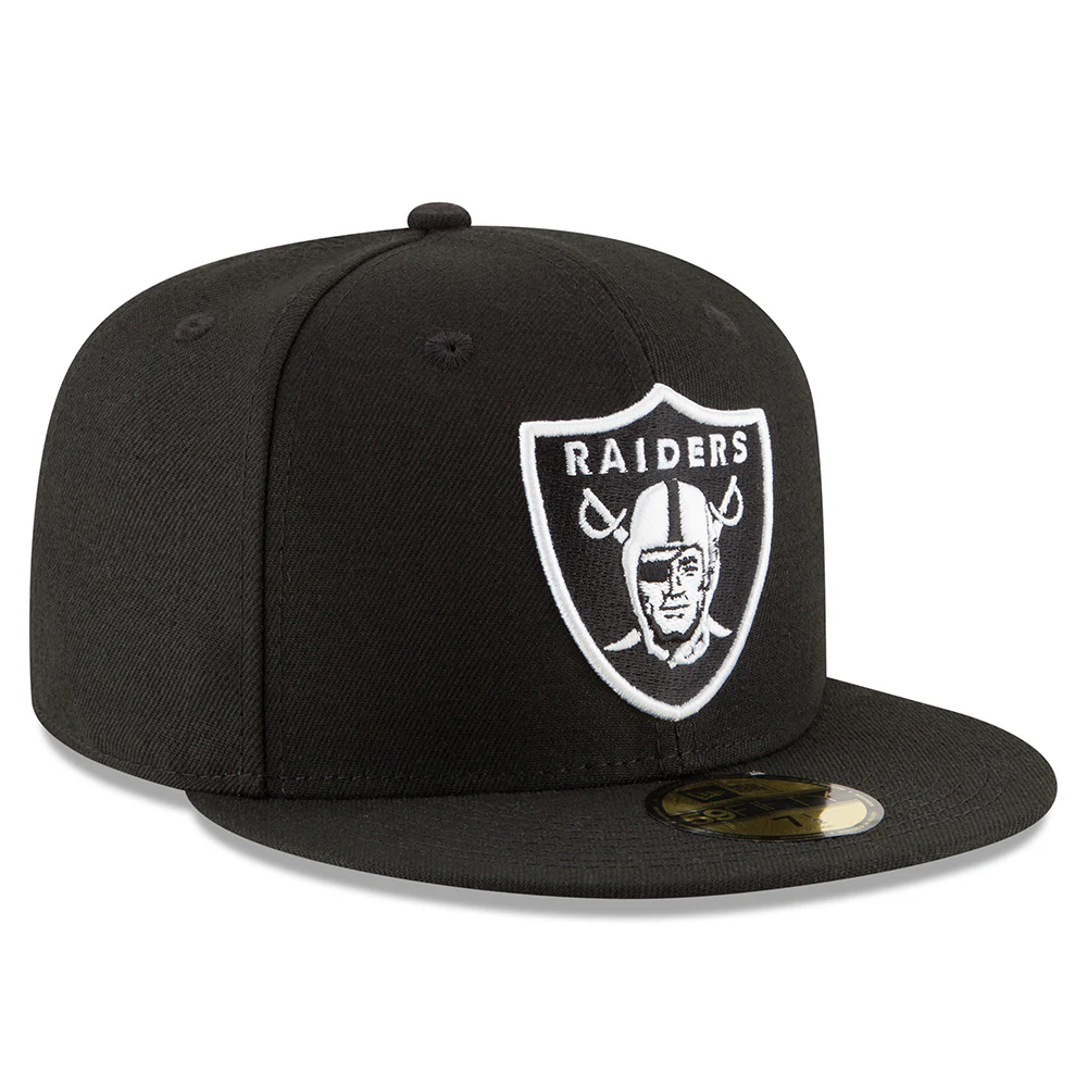 NFL Las Vegas Raiders New Era Black & White 59FIFTY Fitted - Image 2