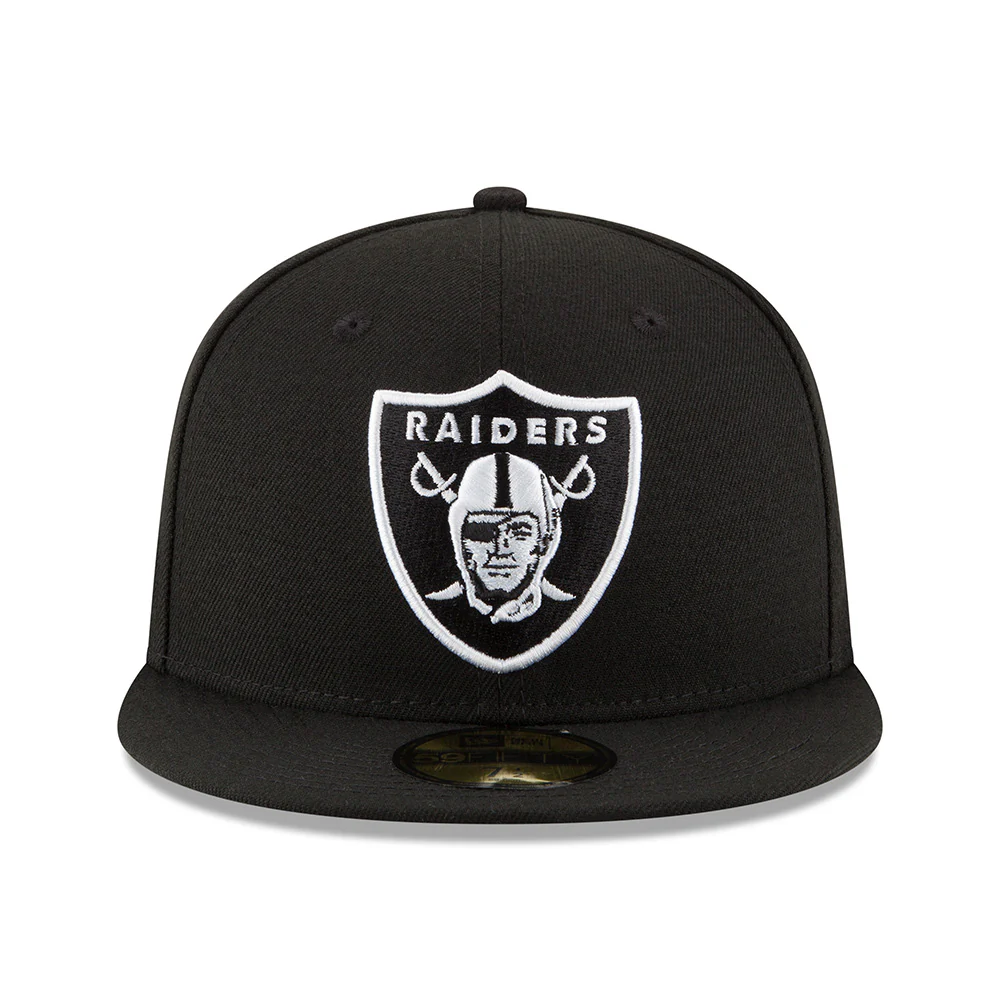 NFL Las Vegas Raiders New Era Black & White 59FIFTY Fitted - Image 3