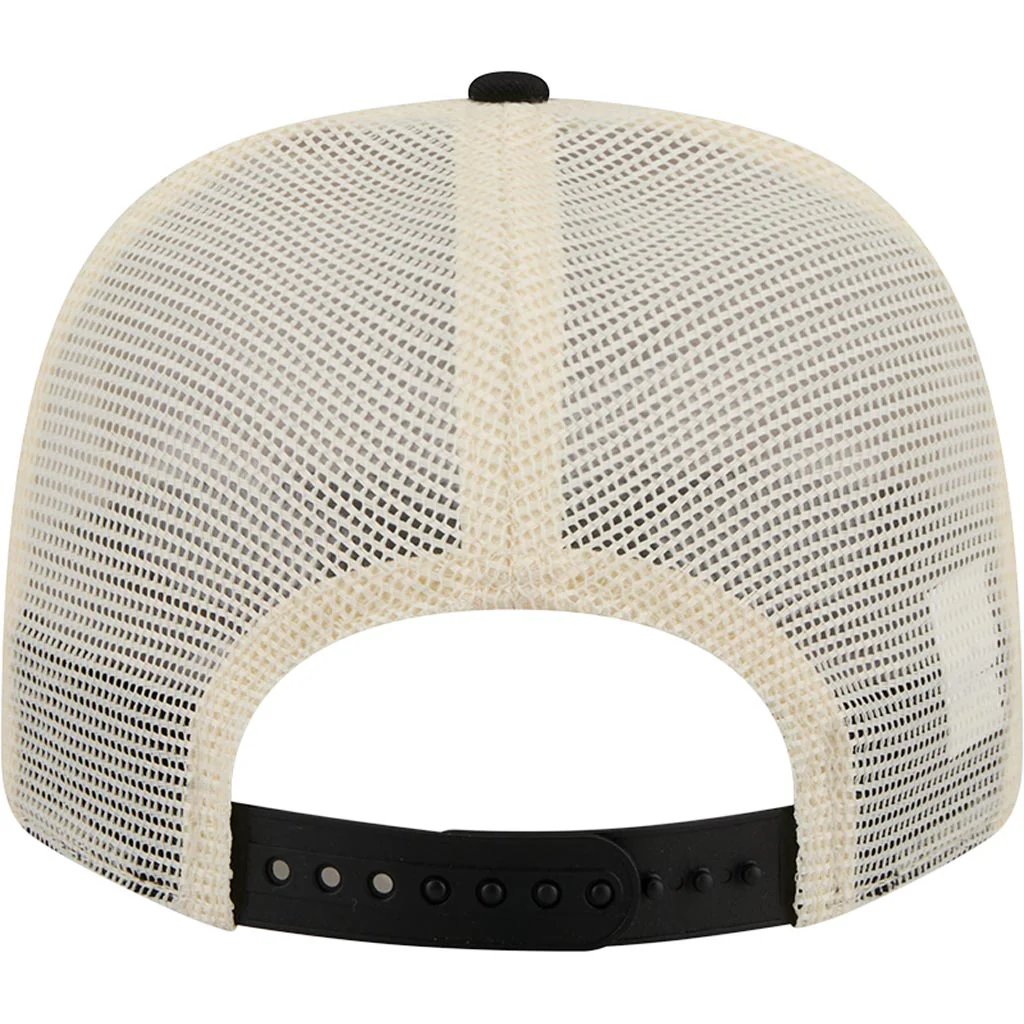 NFL Las Vegas Raiders New Era Circle 9SEVENTY Stretch-Snapback Hat - Cream - Image 4