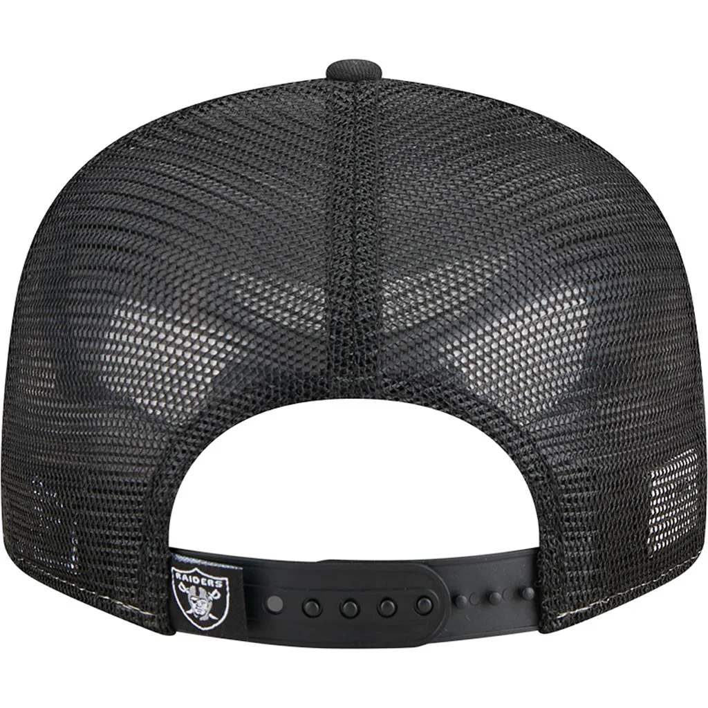 NFL Las Vegas Raiders New Era Outdoor 9FIFTY Split Panel Snapback Hat - Gray - Image 4