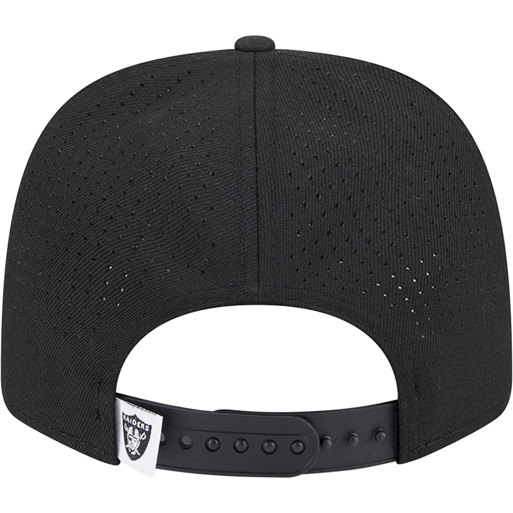 NFL Las Vegas Raiders New Era Performance 9SEVENTY Stretch-Snapback Hat - Black - Image 4