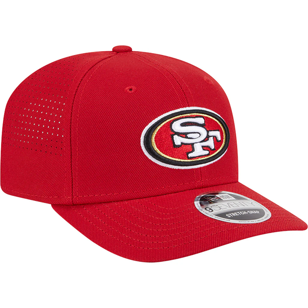 NFL San Francisco 49ers New Era Performance 9SEVENTY Stretch-Snapback Hat - Red - Image 2