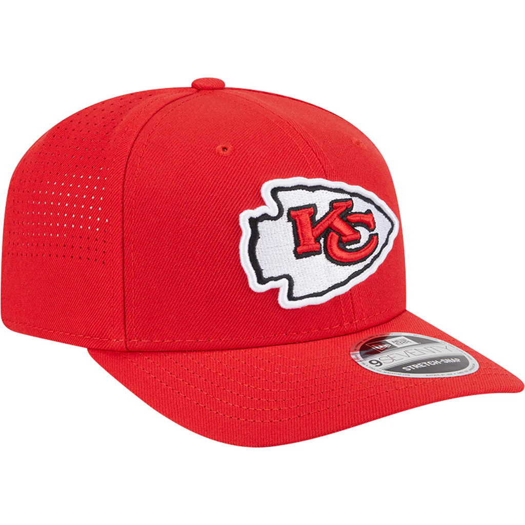 NFL Kansas City Chiefs New Era Performance 9SEVENTY Stretch-Snapback Hat - Red - Image 2